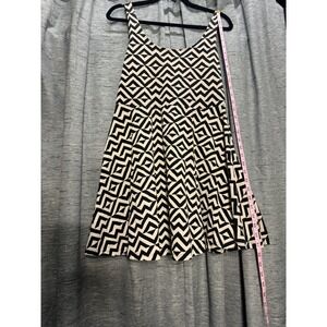 PINK Victoria's Secret Fit & Flare Dress Geometric Print Sleeveless L‎